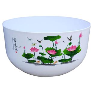 荷花盆栽水养仿陶瓷树脂无孔睡莲水培植物碗莲盆风塑料花盆养鱼缸