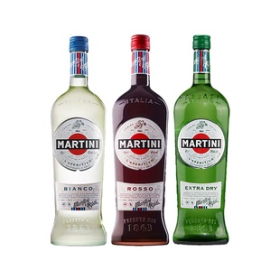 Martini 马天尼干/红/白 味美思 威末酒 意大利进口洋酒开胃酒1L