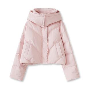 【宋茜同款】商场同款LILY冬新款连帽保暖90鹅绒羽绒服短外套