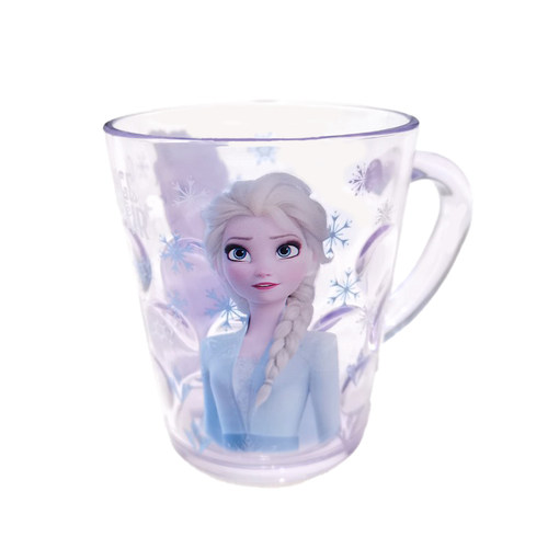 冰雪奇缘艾莎公主儿童水杯小学生水晶杯刷牙杯宝宝漱口牛奶杯