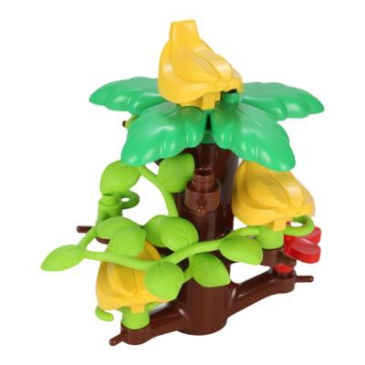 花朵草丛树枝植物系列积木拼装