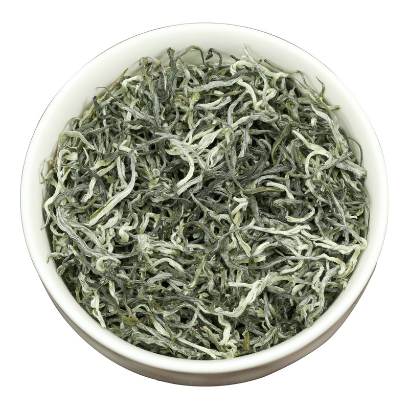 云南银丝春尖绿茶浓香型耐泡清茶