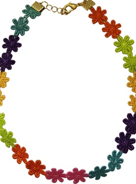 choker泫雅风学生花朵项圈锁骨链