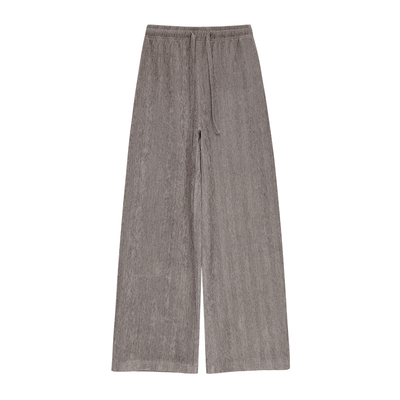 冬季新款休闲松弛感雪尼尔阔腿裤