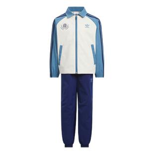 男女小童经典宽松篮球风运动梭织长袖套装adidas阿迪达斯三叶草