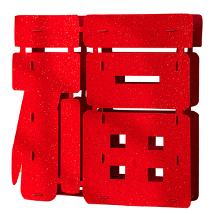 马年立体福字装饰品摆件洒金闪粉加厚喜庆春节客厅氛围桌面布置