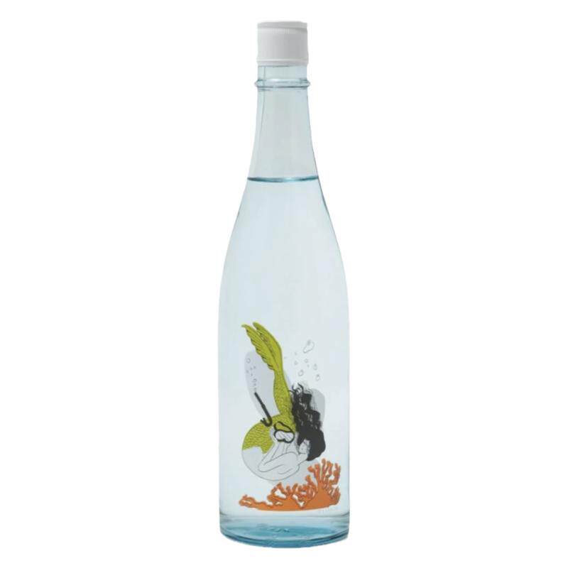 大岭三粒米美人鱼夏季限定ohmine清酒720ml日本进口低度酒微醺