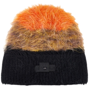 BLACKHEAD/黑头拼色渐变毛线帽个性简约撞色帽子小众