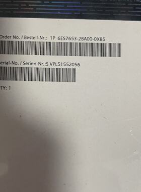 【询价】6ES7653-2BA00-0XB5未拆封适用