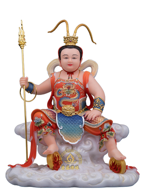 哪吒三太子佛像汉白玉家用供奉