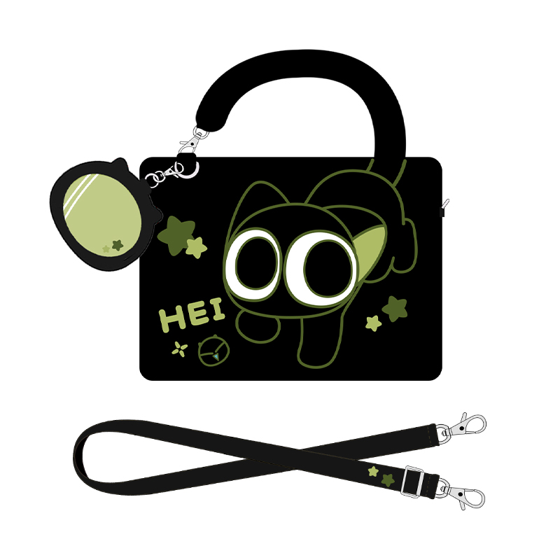 极想笔记本电脑包女适用于苹果笔记本macbook air单肩包华为14寸13寸平板收纳包手提包卡通可爱罗小黑联名款