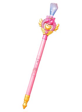 儿童声控魔法棒巴啦仙女闪光法杖小魔仙公主皇冠投影发光玩具礼物
