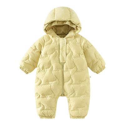 童泰婴儿羽绒服连体衣连帽哈衣