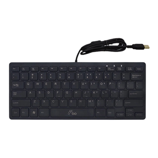 9818改超薄镭雕抗干扰防静电超薄迷你工控键盘USB有线磁环剪刀脚