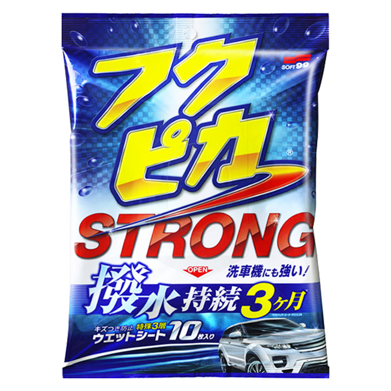 SOFT99打蜡湿巾车漆上光镀膜