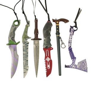 暗区突围合金武器瑞兔折刀急袭弯dao胜利军刃鲨鱼dao模型摆件道具