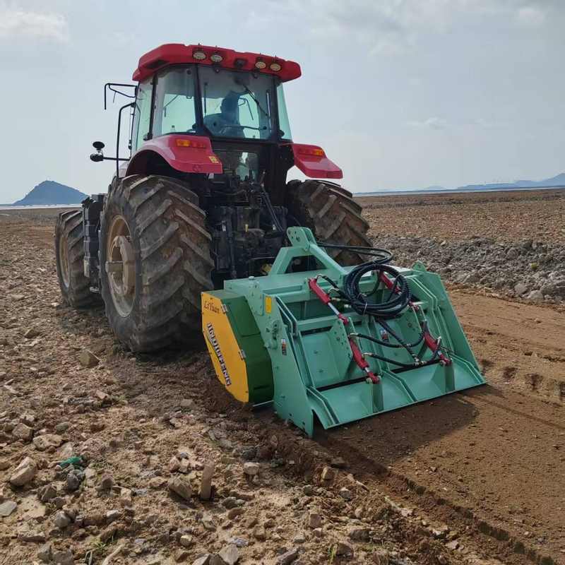 新款农田石头粉碎机 耕地碎石机 拆迁地块复垦复耕机碎石效果好