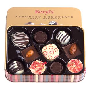 马来西亚进口零食甜品beryls倍乐思什锦巧克力礼盒铁盒送女友礼品