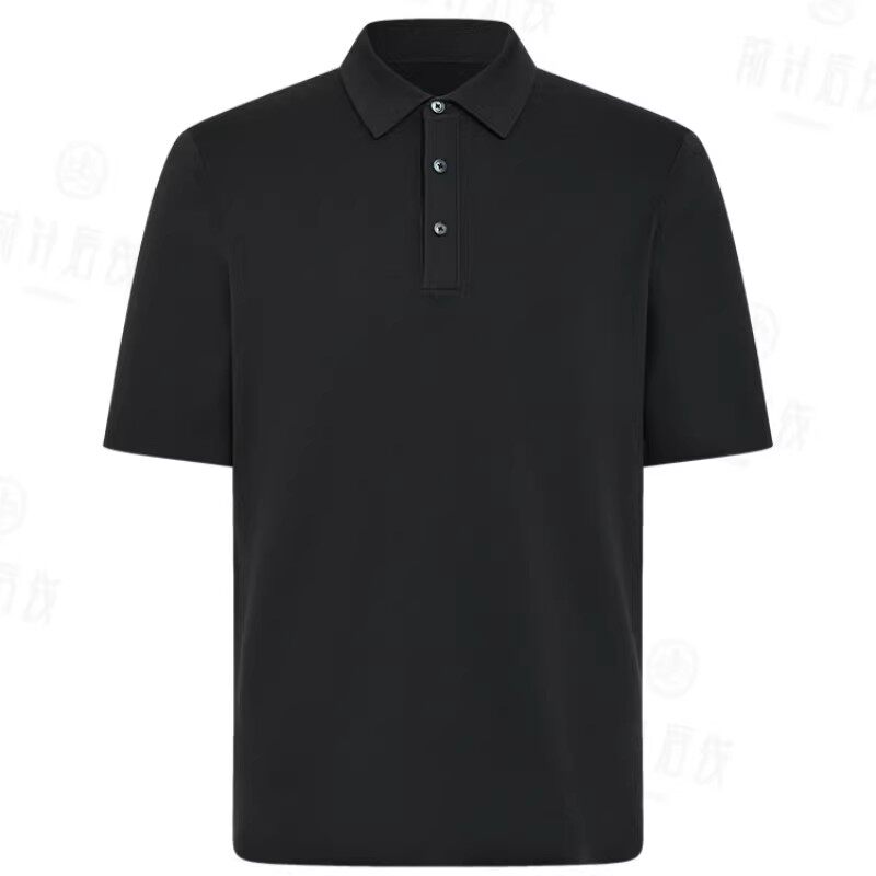 100%纯羊绒polo衫男士秋冬