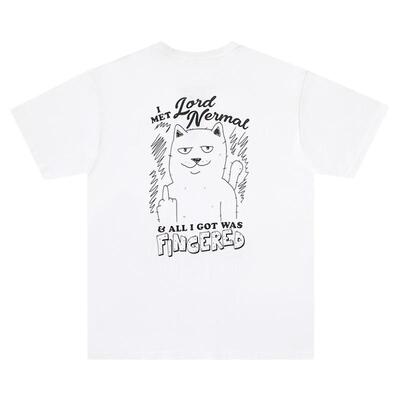 美国RIPNDIP恶搞竖中指情侣短袖