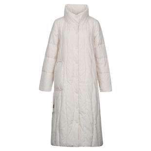 DTLANDO/商场同款冬季新品女装简约90%鸭绒立领中长款羽绒服外套