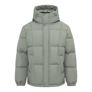 雪中飞2026夏新款男士短款连帽羽绒服商务休闲时尚加厚保暖抗寒
