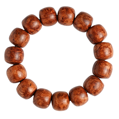 海南黄花梨手串正宗留疤文玩