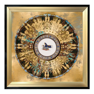 现代美式沙发背景墙画欧式餐厅壁画玄关挂画样板间轻奢客厅装饰画