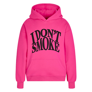 【张柏芝同款】DONSMOKE美式街头logo国潮印花情侣卫衣380g长绒棉