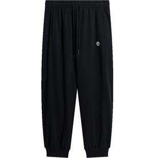 准者篮球排扣裤男款春季健身训练裤子跑步运动长裤美式束脚休闲裤