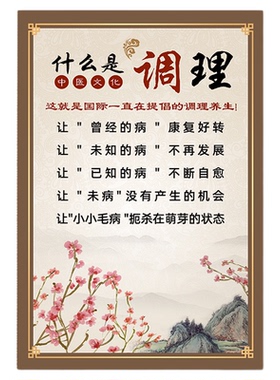 中医调理养生海报挂图装饰画