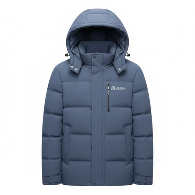 2025冬季新款羽绒服男白鸭绒冬装中年羽绒服商务休闲爸爸男装外套