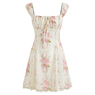 【明星同款】CIDER正品背心裙夏吊带连衣裙碎花裙114348921