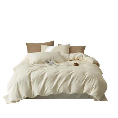 无印良品高级肌理感四件套日式