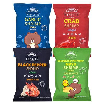 韩国进口FINUTE趣莱福虾片82g