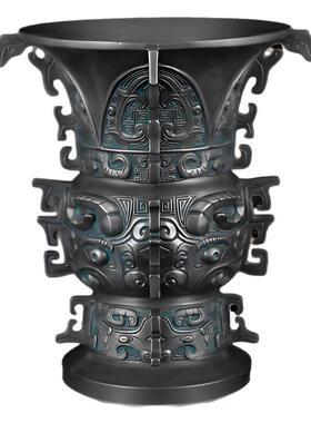 何尊高端青铜器仿古摆件