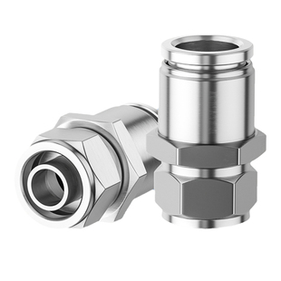 气动快插不锈钢内螺纹直通接头PCF4/6/8/10/12/14/16 M5/R01/RO2