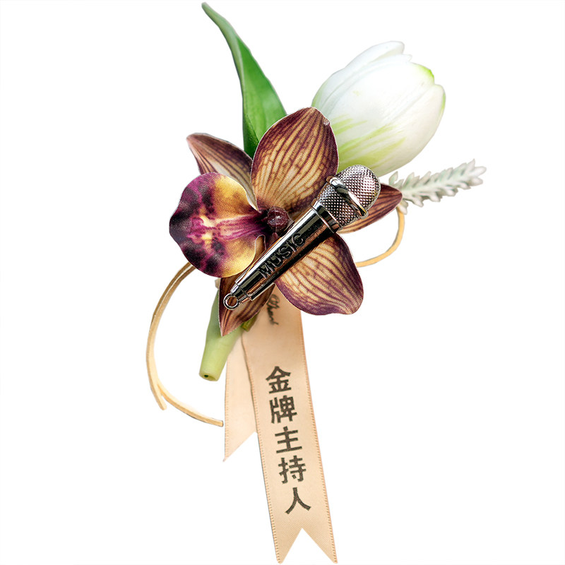 四大金刚专属胸花婚礼新郎新娘结婚化妆摄影摄像师伴郎伴娘仿真花