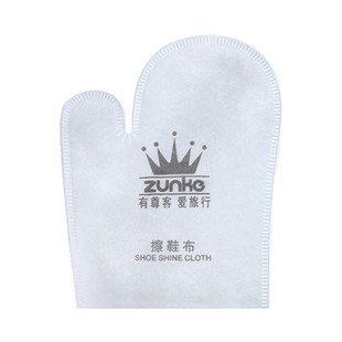 一次性擦鞋布酒店专用独立包装加大拉毛绒手套式宾馆客房用品定制
