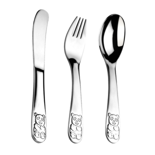 儿童刀叉304不锈钢幼儿园学生专用吃牛排刀叉勺卡通宝宝吃饭勺子