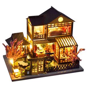 巧之匠diy小屋别墅迷你樱庭居手工拼装房子微缩模型生日礼物女生