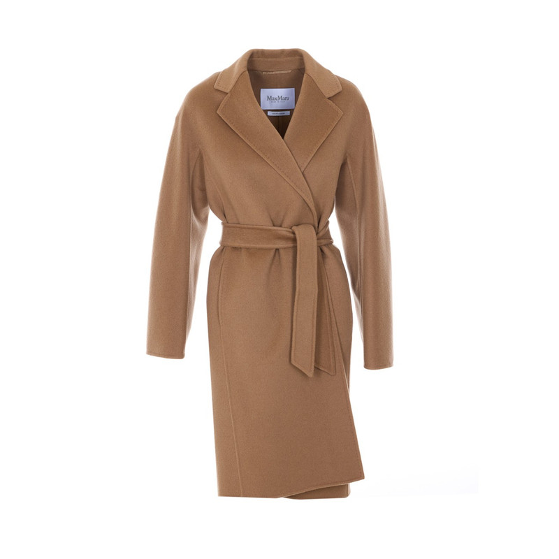Max Mara 女士驼色Mxmaceri 羊绒系带大衣2026早春新款意大利代购