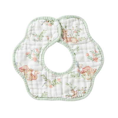 科巢新生儿口水巾婴儿围嘴纯棉