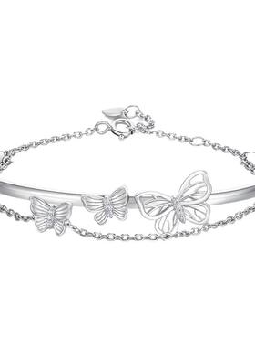 【生日礼物】周大生蝴蝶手镯