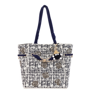 DGENIUS原创手提编织包包女大容量单肩腋下包轻奢小众通勤托特包