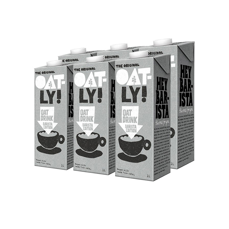 OATLY咖啡大师燕麦奶整箱植物蛋白饮料豆奶牛奶替代谷物饮料1L*6