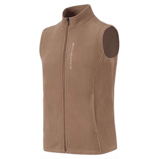 必迈秋冬摇粒绒马甲运动外套男户外跑步防风立领保暖衣女背心上衣