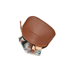 手工软皮名片卡包小巧复古简约拉链小零钱包驾驶证包公交卡钥匙包