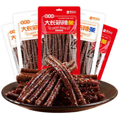 思乡山大长筋辣条湖南特产香辣爆辣辣棒儿时怀旧小吃面筋网红零食
