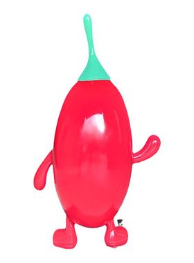 山西蜜枣文化公园玻璃钢卡通人物雕塑装饰品定做大型红枣造型摆件